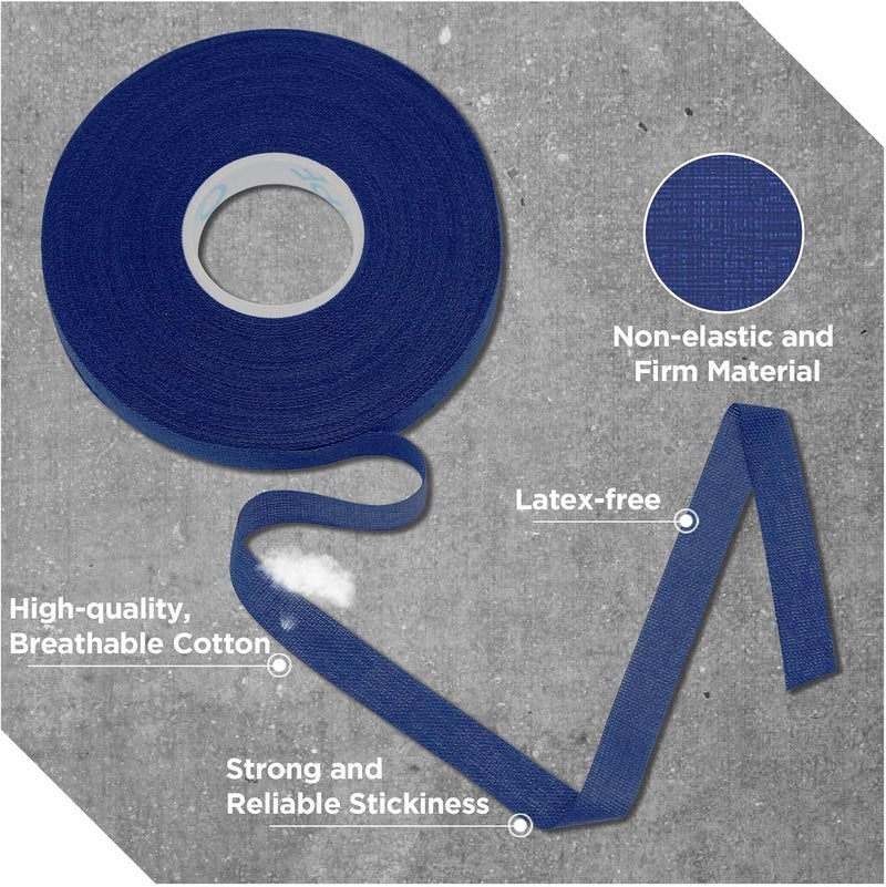 OK TAPE 8 Rolls Athletic Tape, 0.3 Inch Finger Tape for BJJ, Boxing, Climbing, Football, Pro Jiu Jitsu Sports Tape | Add Grip & Protect Fingers and Toes (0.3" x 45 Ft, Black+White+Navy Blue+Red) - Image 5